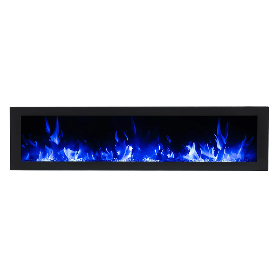 50 inch Flush Wall Mounted Electric Fireplace without Heater