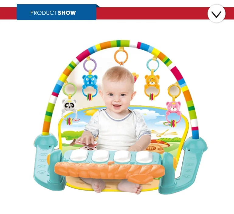 
wholesale 2 in 1 foot activity piano baby folding play mat for indoor 