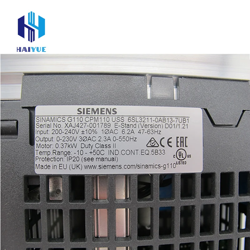 100% new and original SIEMENS G110 frequency inverter 6SL3211-0AB13-7UB1