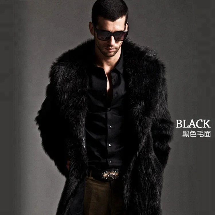 Factory direct wholesale clothes man winter faux fur coat