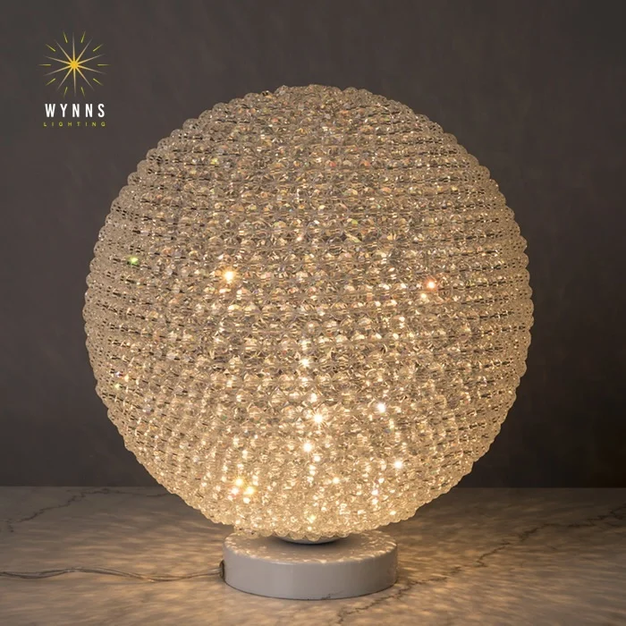 Modern crystal ball chandelier luxury decoration global pendant lamp LED dimmer ceiling hanging lamp drop light suspended lights