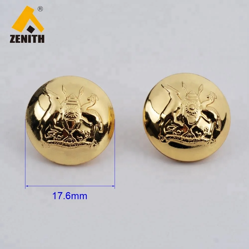 Gold  Plating Sewing  Customize Button for  Coat  Garment Denim Sportswear Shank Button BM10228