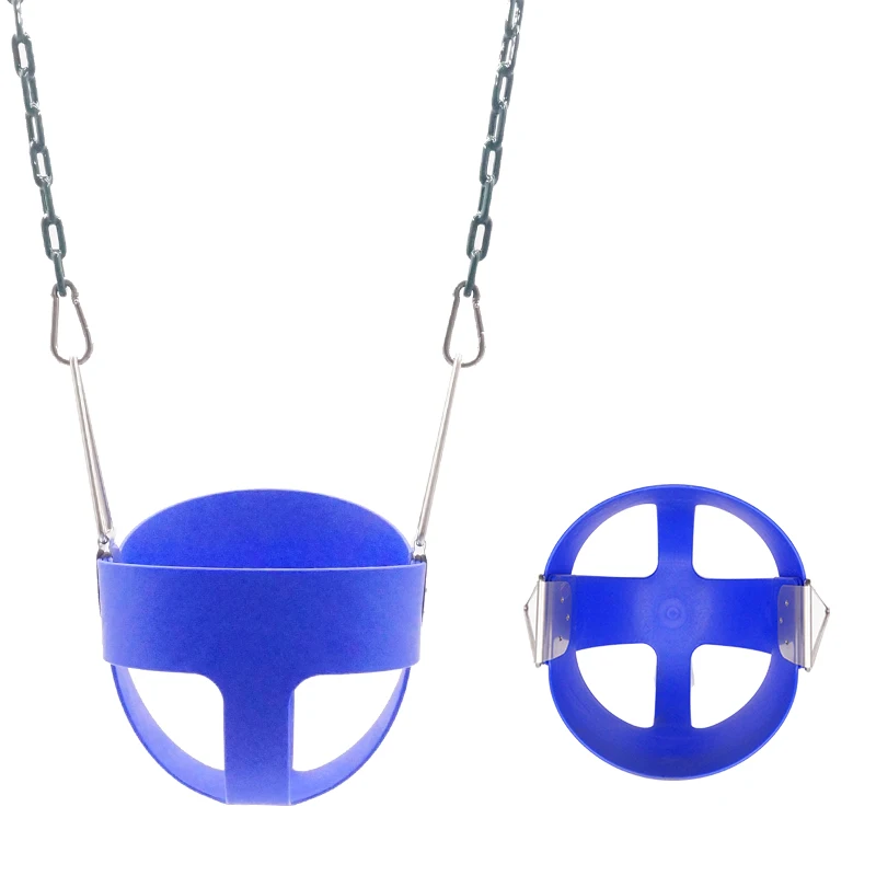 
High quality outdoor garden park kids bucket swing seat EVA baby swing 