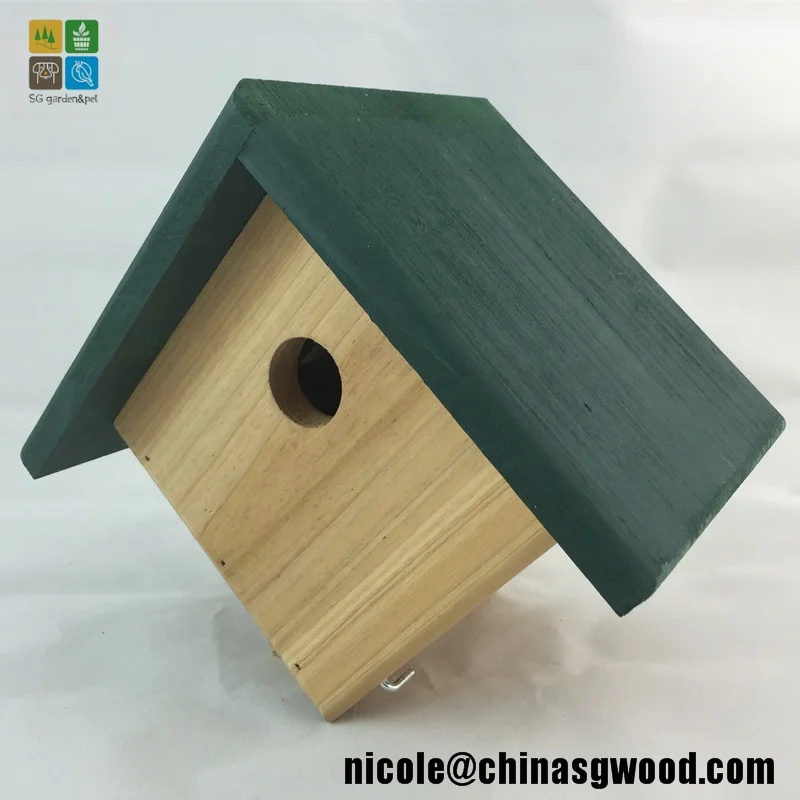 Traditional Wooden Bird Nest Box Small Wild Animal Cage For Wholesale
