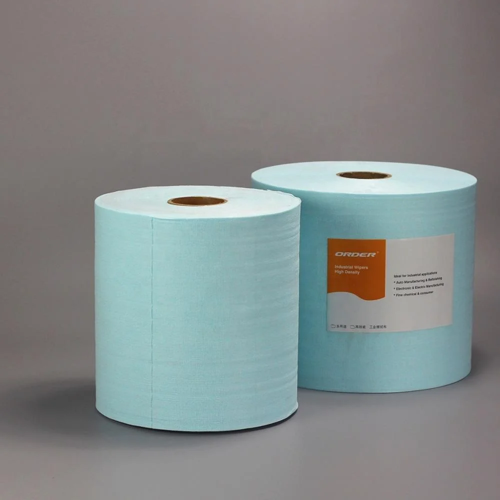 Turquoise Aperture Degreasing industrial non woven cleaning wipes