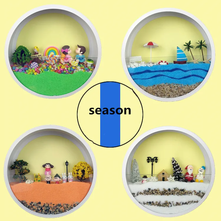 2019 new design DIY hanging planter mental wall shelf art home decoration