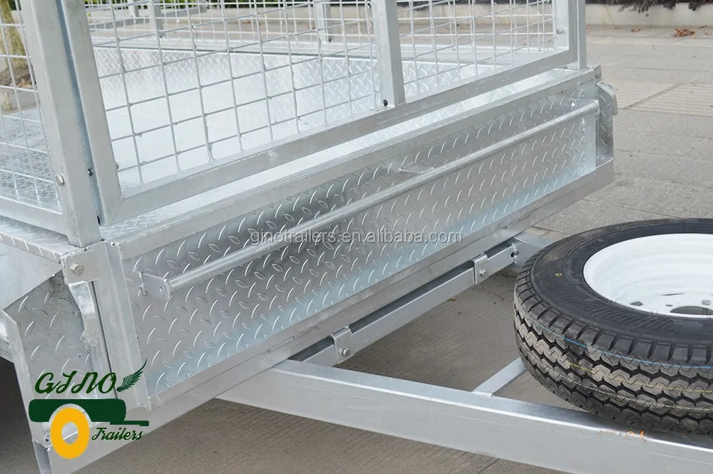 
10*6 loading 2ton galvanised plant trailer with Cable disc brake 