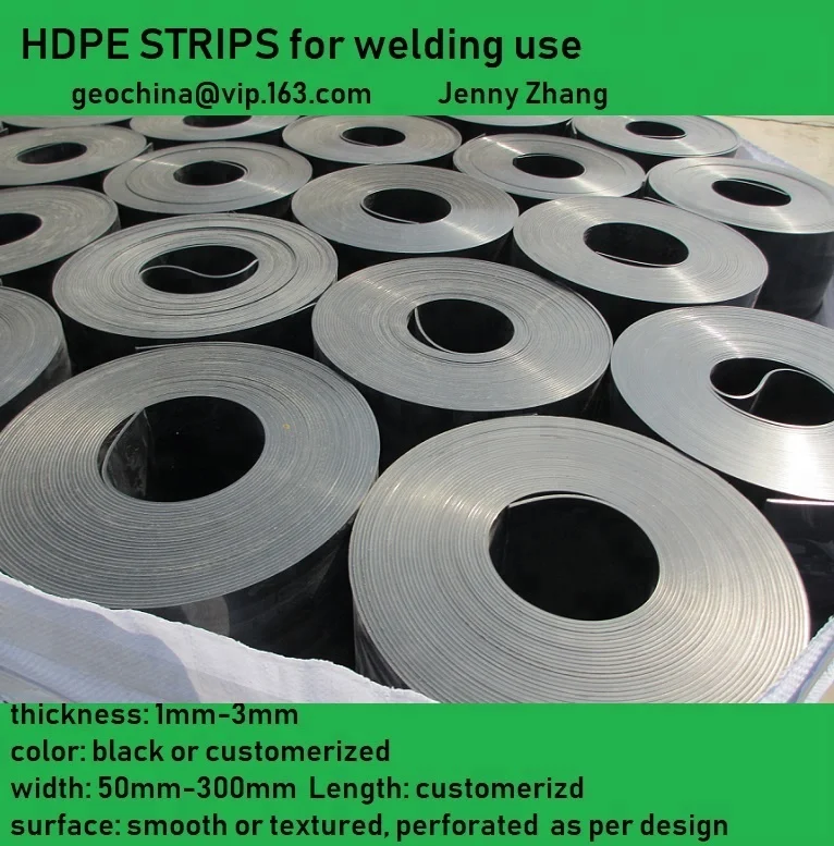 
PLASTIC HDPE STRIP GEOCELL USE construction PE sheet 
