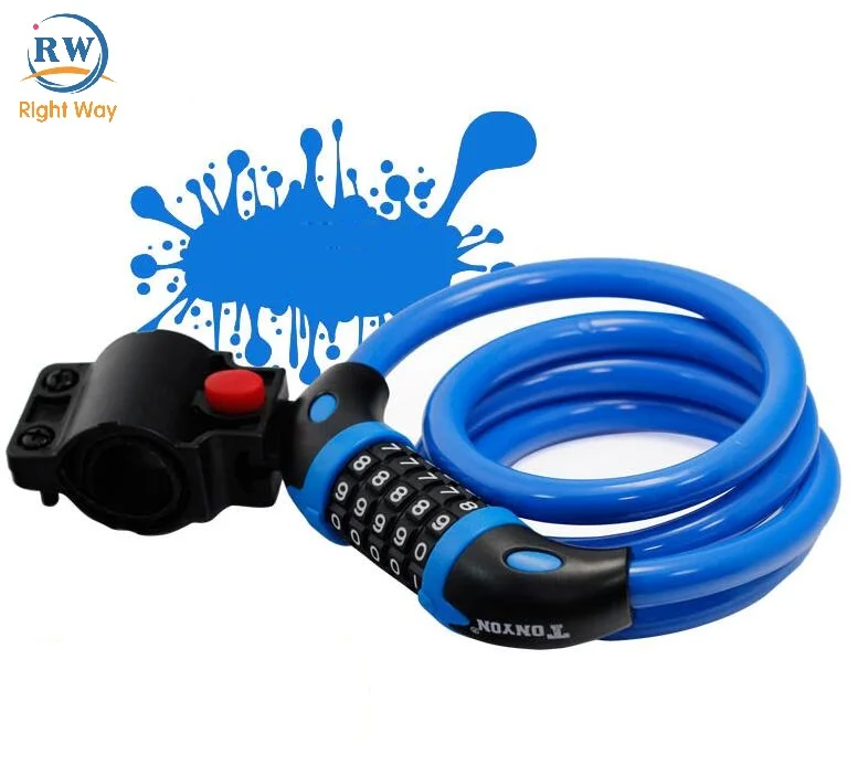 Цифровой замок для велосипеда с паролем из стальной проволоки, 4 шт.