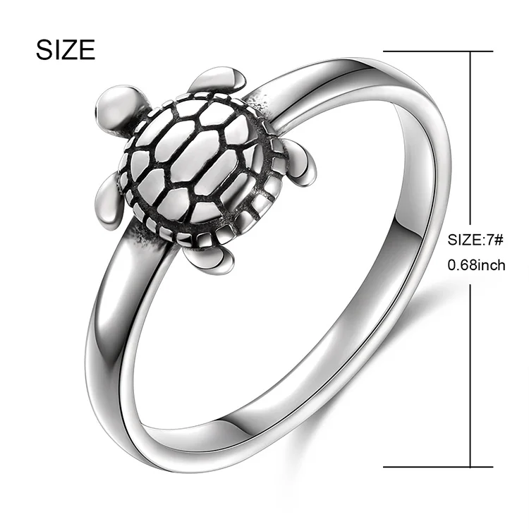 latest design gold plated 925 sterling silver jewelry turtle shape ring