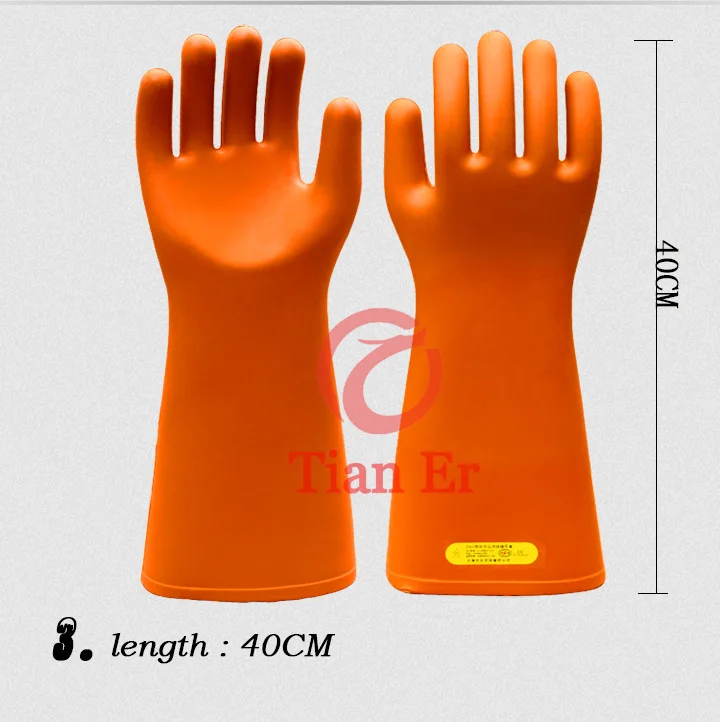 
25 KV High Voltage Insulated Safety Work Gloves Insulating Electrician Glove 