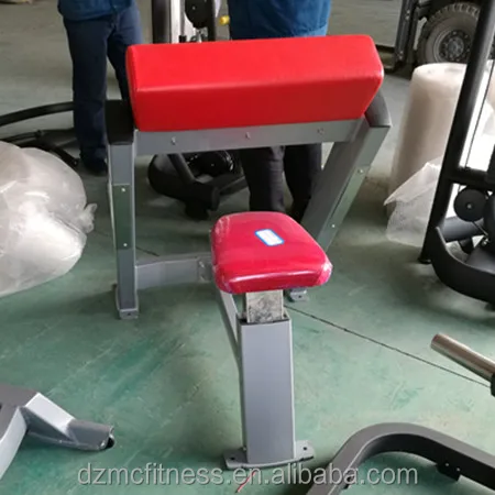 Dezhou Fitness equipment Commercial Preacher Curl/ Biceps Curl Bench for Muscle Training