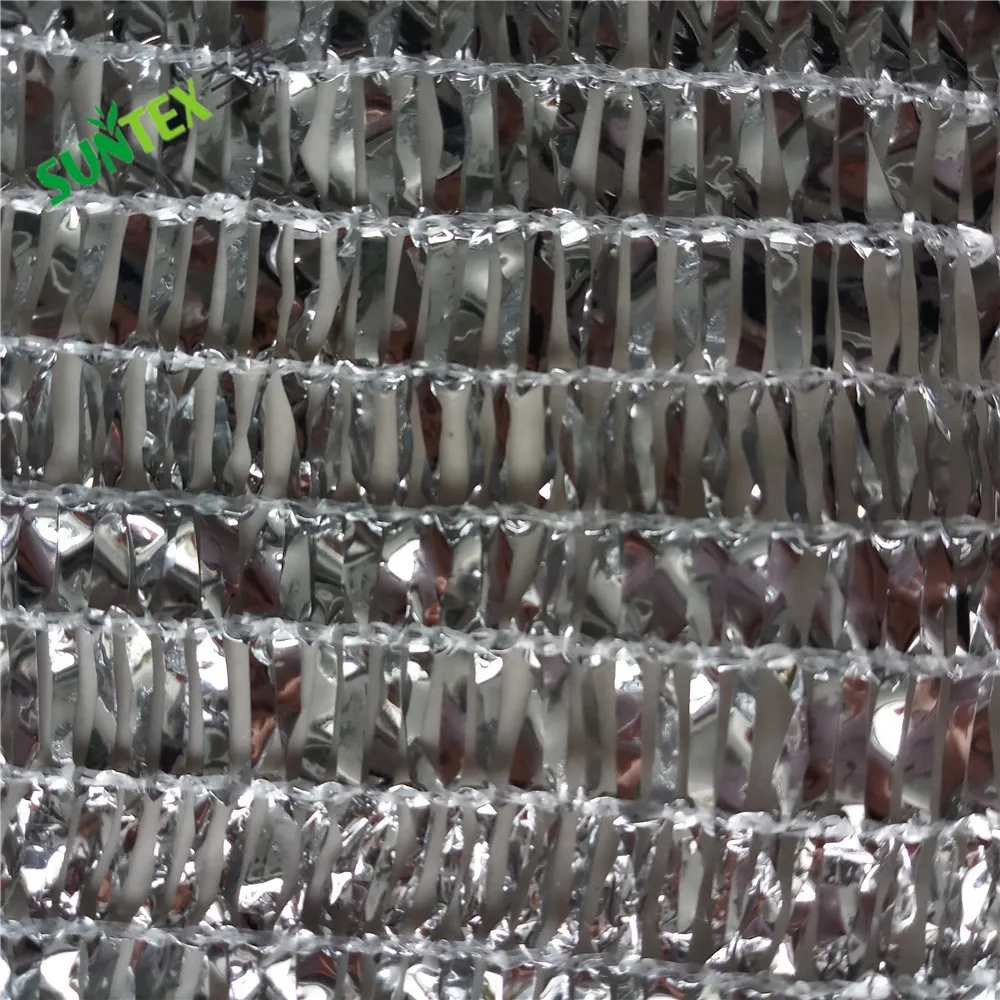 85% Reflective Aluminum Foil Shade Net fabric greenhouse Sunscreen Silver with uv  control sun-shade net Screen mesh 3*100m