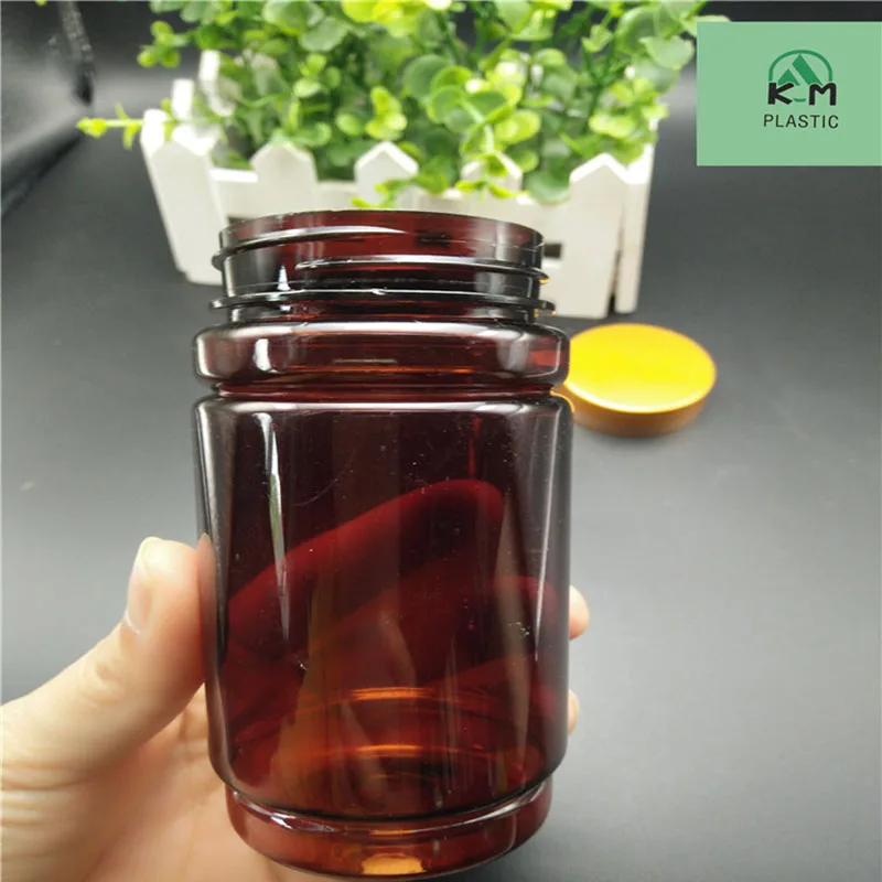 High quality 120cc medecine plastic bottle/pill bottle with color cap