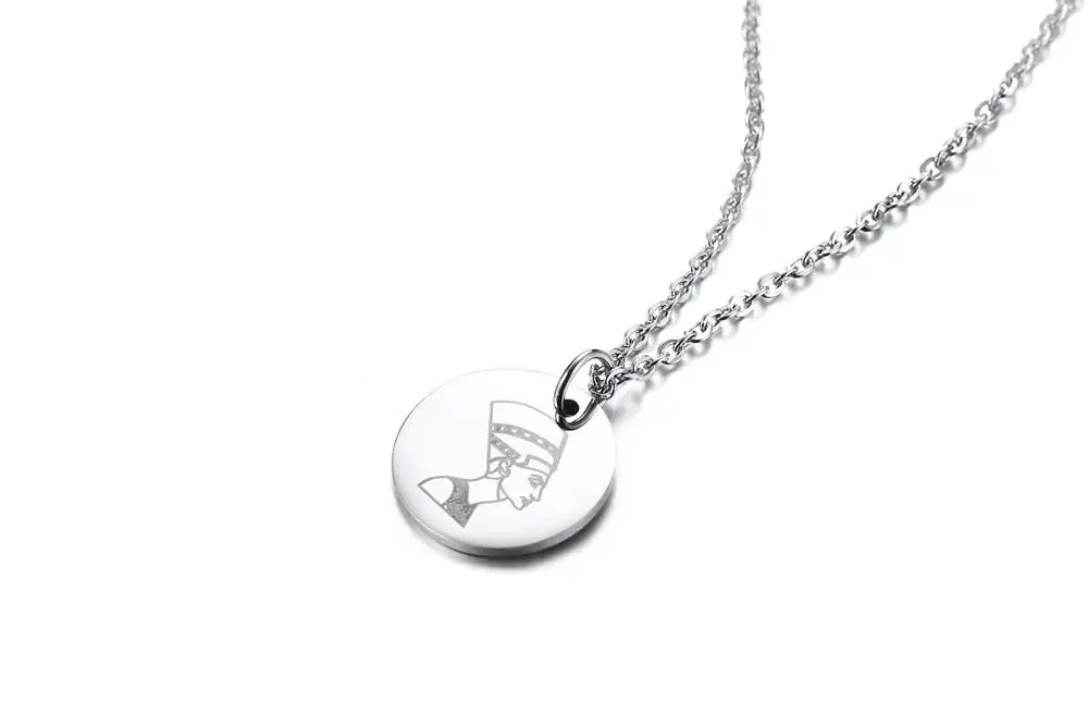 jewelry stamping blanks 18k rose gold disc necklace letter charms round disc