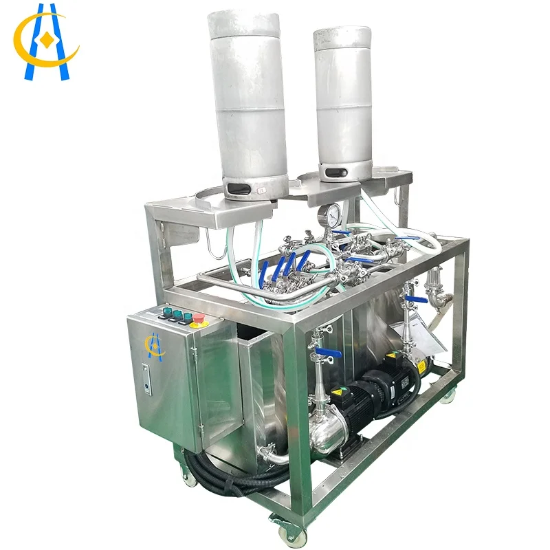 
Double station manual Beer keg washing machine for beer brewery 