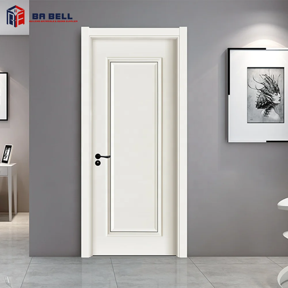 Ecological decorative pant-free MDF interior wooden  embossment Reverse convex door with honeycomb
