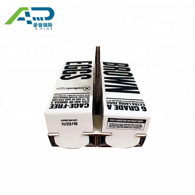 Corrugated Cardboard Take Away Egg Packaging Box With Logo Printing