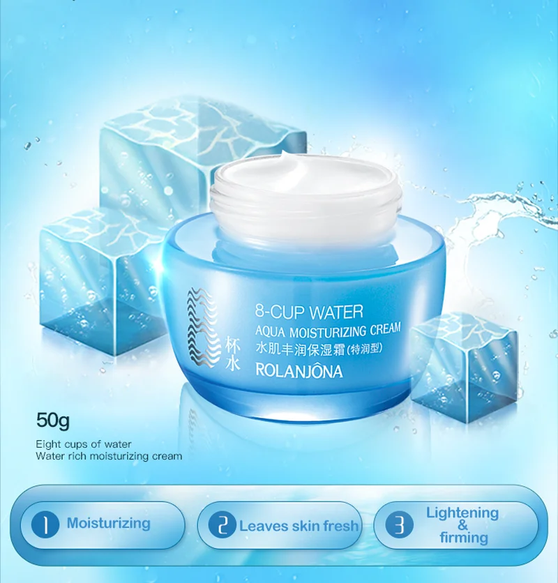 Rolanjona 8-Cup Water Moisturizing And Nourishing skincare product set for sensitive skin