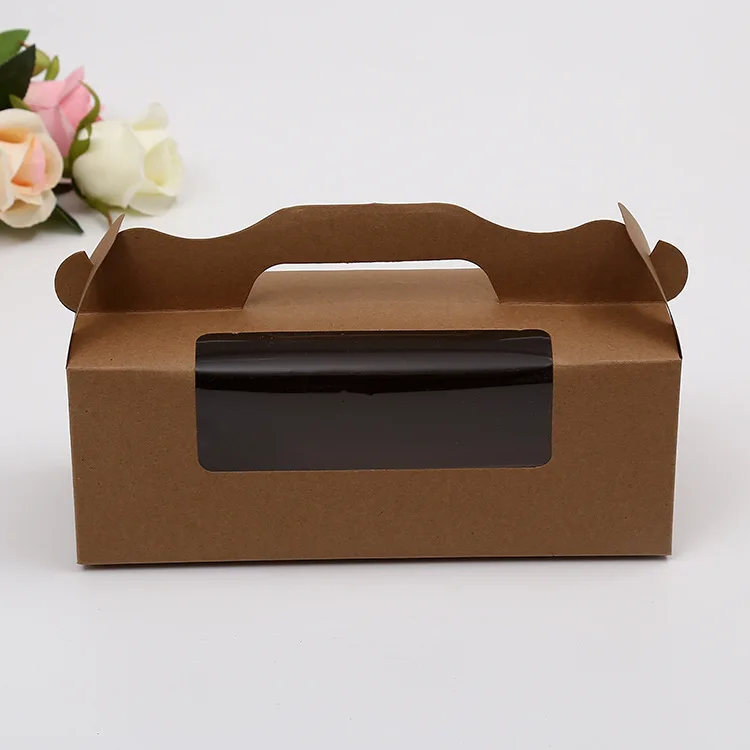 
Customised chocolate mooncake dessert paper packaging window boxes 