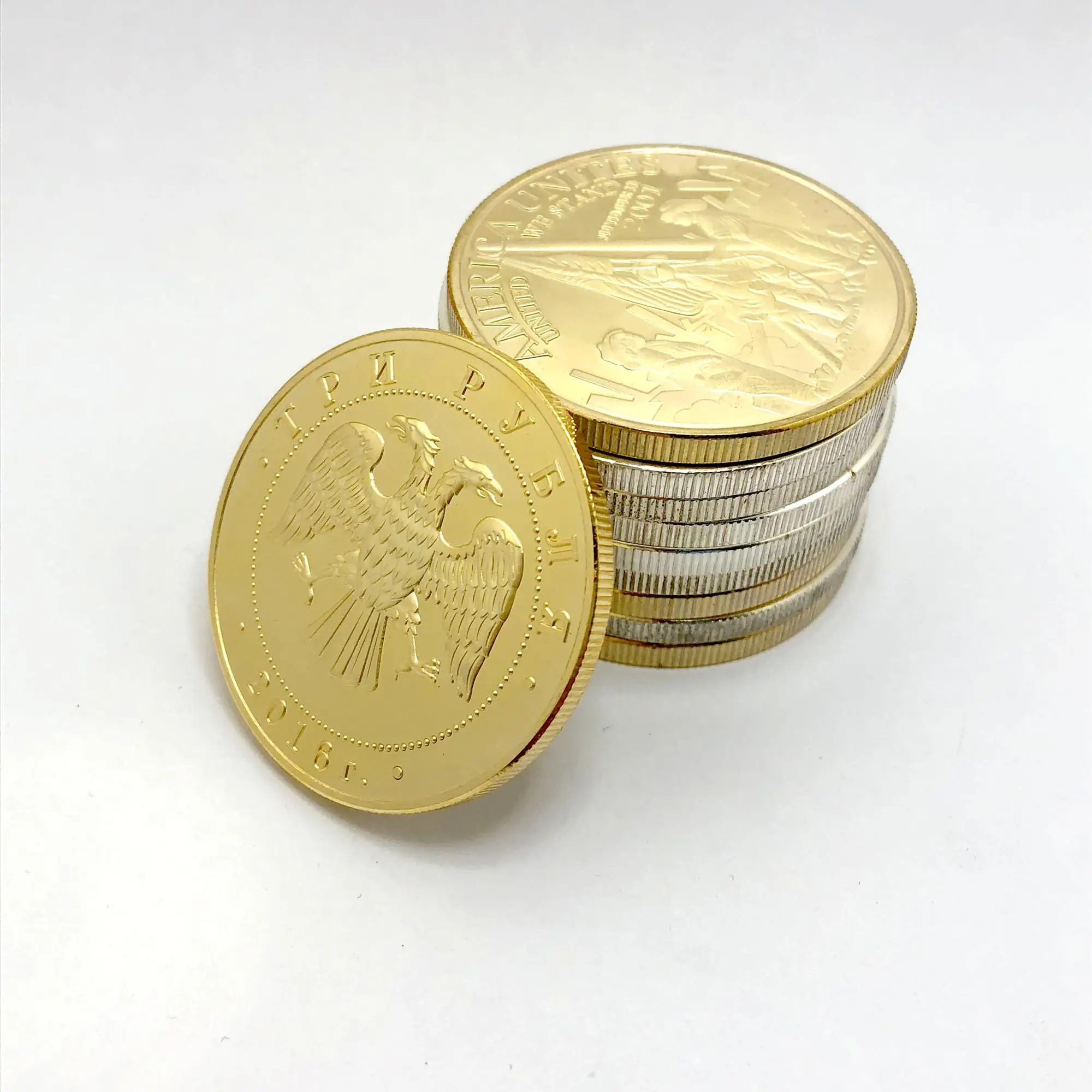 Wholesale Russian funny decorative penguin coins for sale