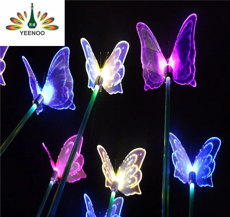 Multi-color led butterfly holiday outdoor decorative