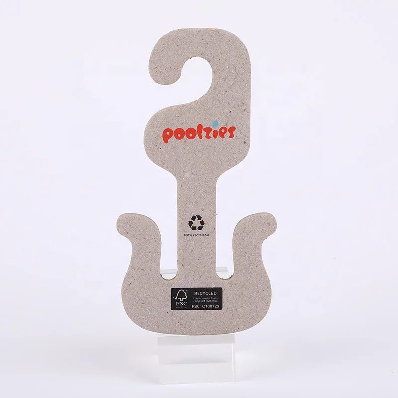 Eco friendly Environmental protection recycle cardboard paper hanger hook for slides and slippers