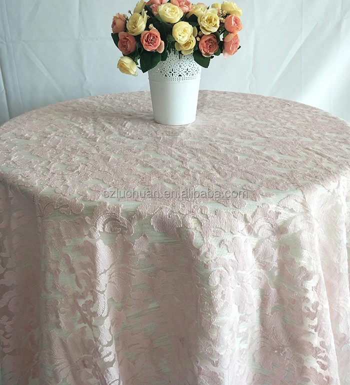Elegant White Flower Pattern Design Wedding 120 Lace Tablecloth
