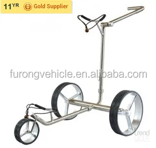 2018 New Design Stainless Steel Golf Trolley ,Electric Golf Caddy with 304 steel