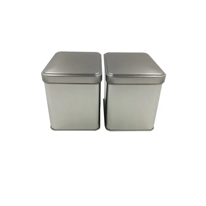 
24pcs a lot plain rectangular tin box tea tin box tea container food tin can candy and gift box 