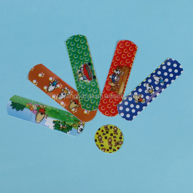Promotional Tin Box Cartoon Plaster Colorful First Aid Bandage Custom Adhesive Kids Band Aid