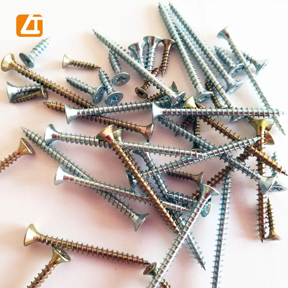 tornillo para melamina countersunk head single line tornillo de aglomerado