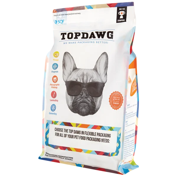 5kg 10kg 20kg Heavy Duty Laminated Dog Cat Animal Package Pet Food Storage Packaging Bag Aluminium