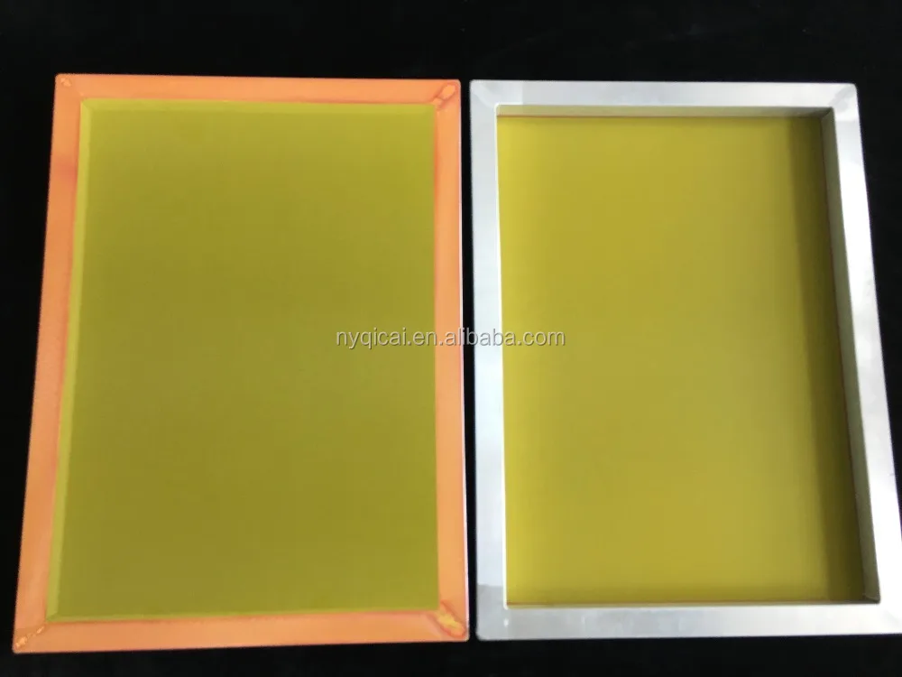 25*36 Inch Aluminum Printing Silk Screen Frame Mesh with 110 White All Screen Printing Machines 15-27n/cm Polyester