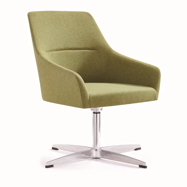 General Modern Green Office Armchair  Ergonomic Chair With Steel Base