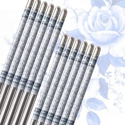 Food Grade Nice Design Stainless Steel Chopsticks Sushi Chopsticks Gift Set