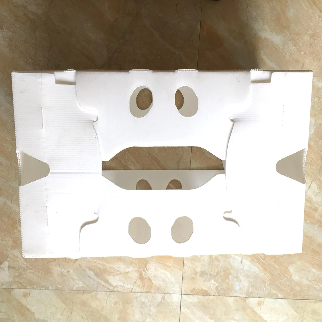 Waterproof portable folded and glued  corona  corrugated plastic coroplast corn packaging materials box with/ or not die -cut