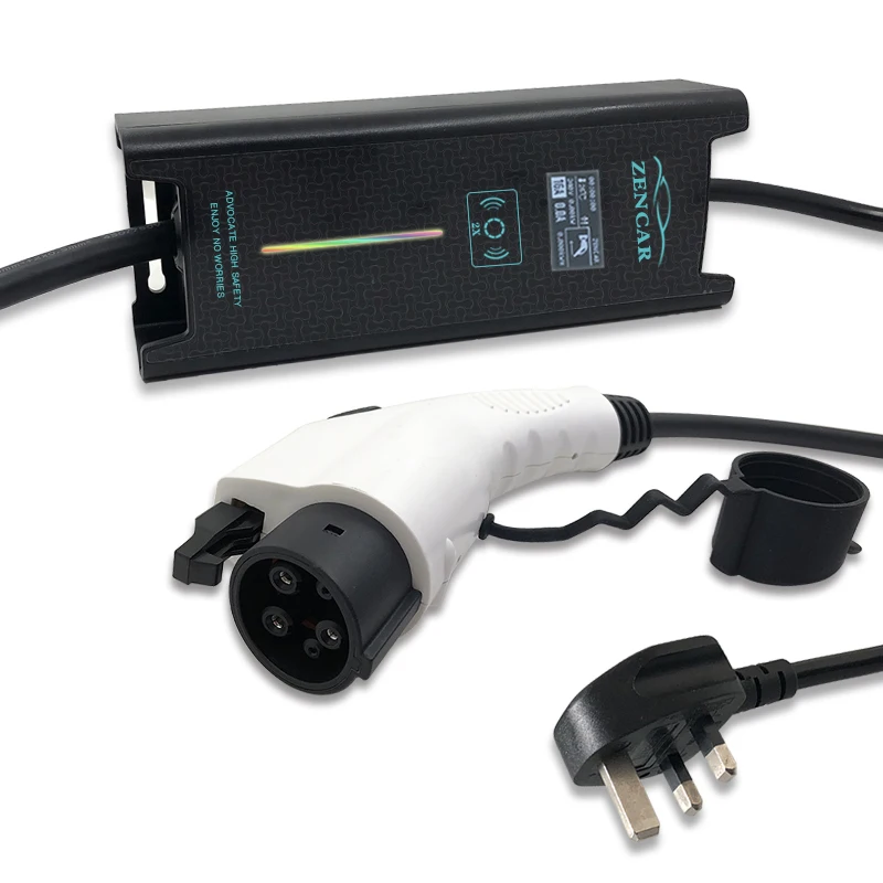 Home use electric car Charger Adjustable Currents 6A 8A 10A for UK market