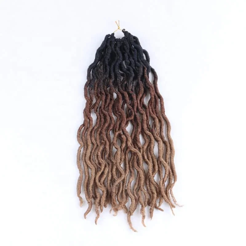 10 pieces. =1 Package DHL Shipping Ombre Faux Curly 20inch 24 Roots Soft Crochet Gypsy Braids Hair Extensions