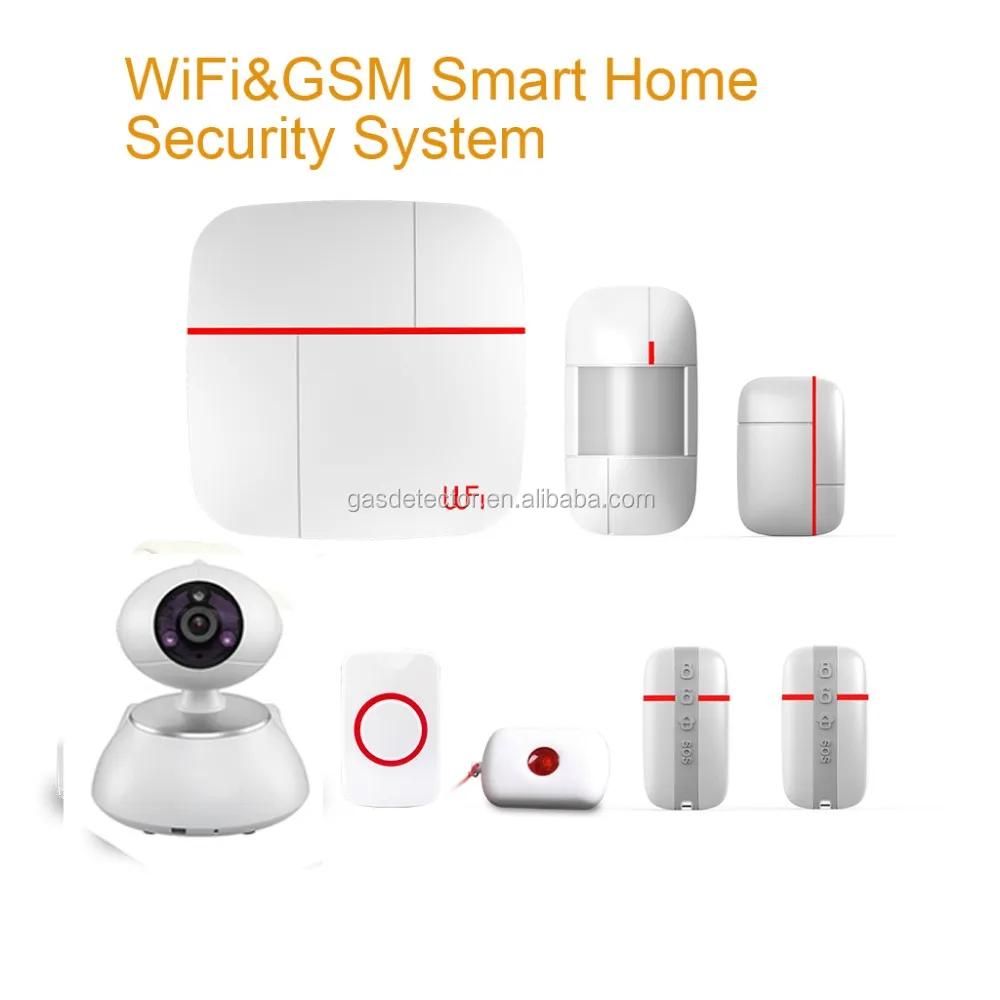  Умная Wi-Fi и GSM(3G) домашняя система безопасности противовзломная сигнализация