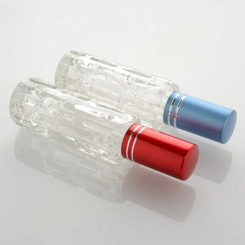 
empty cylinder 15ml crystal glass bottle for Perfume 