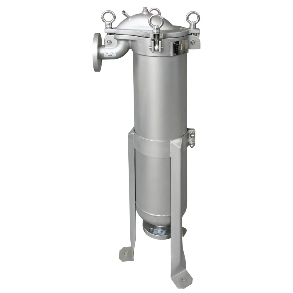 Industrial Water Treatment Equipment Davit Arm Multi-Bags Filter Housing