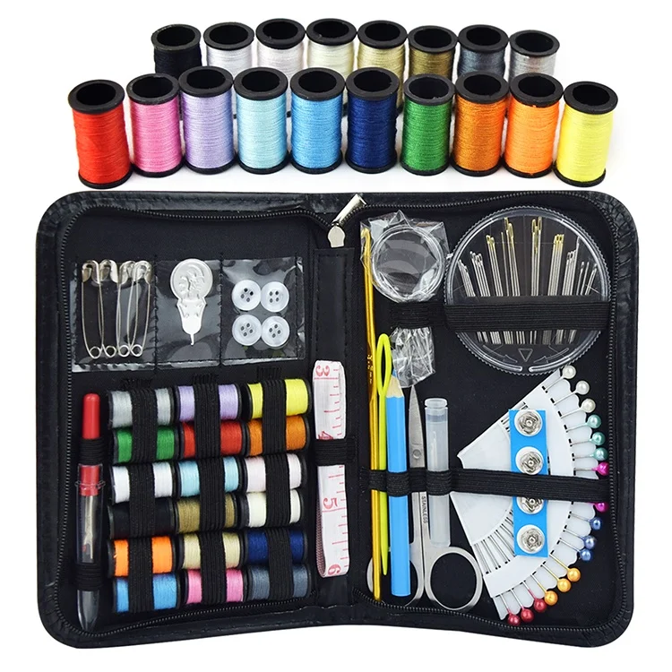 Wholesale and Black PU Leather Sewing Kit