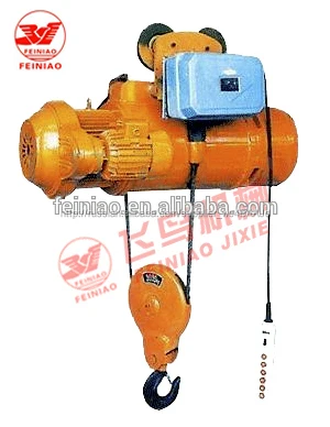1 тонн до 20 тонн кд/md модели трос электрическая лебедка с монорельсовые тележки