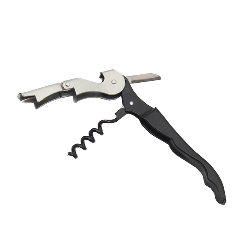 High quality multifunction bar wine bottle opener stainless steel corkscrew bottle opener with custom printing