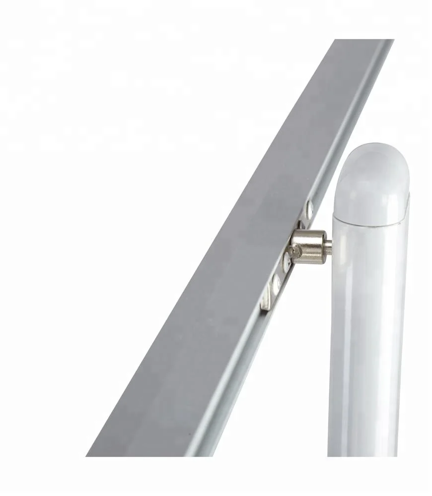 Magnetic 360 Degree Reversible Both Side Whiteboard with Holder Stand Glass Whiteboard