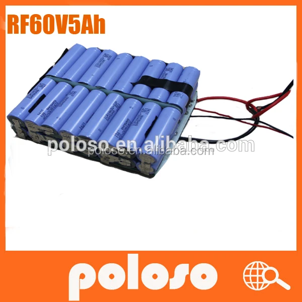 60V 5AH 48V 5AH generator storage battery pack for bike double wheel electric scooter