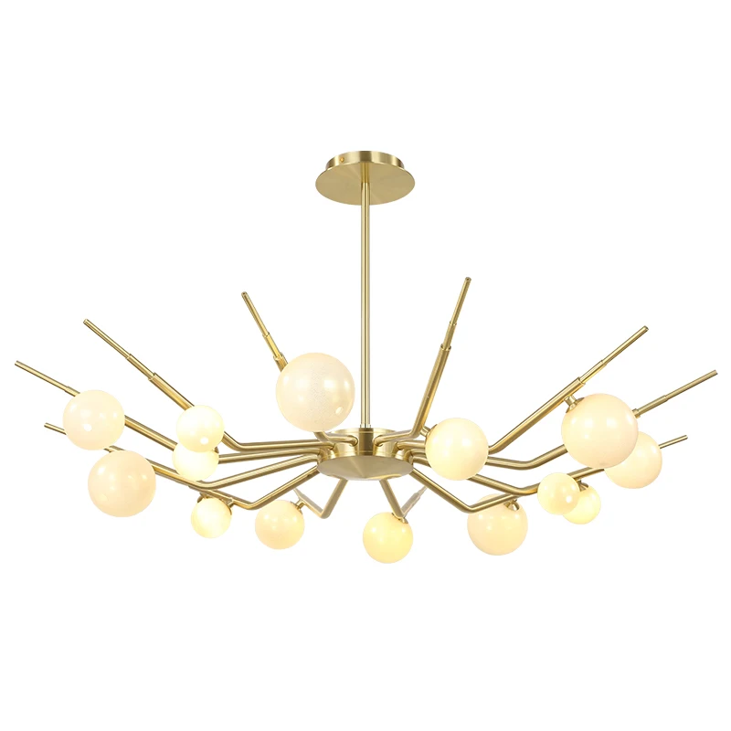
Wholesale Modern Gold Glass Ball Chandelier Pendant Light 