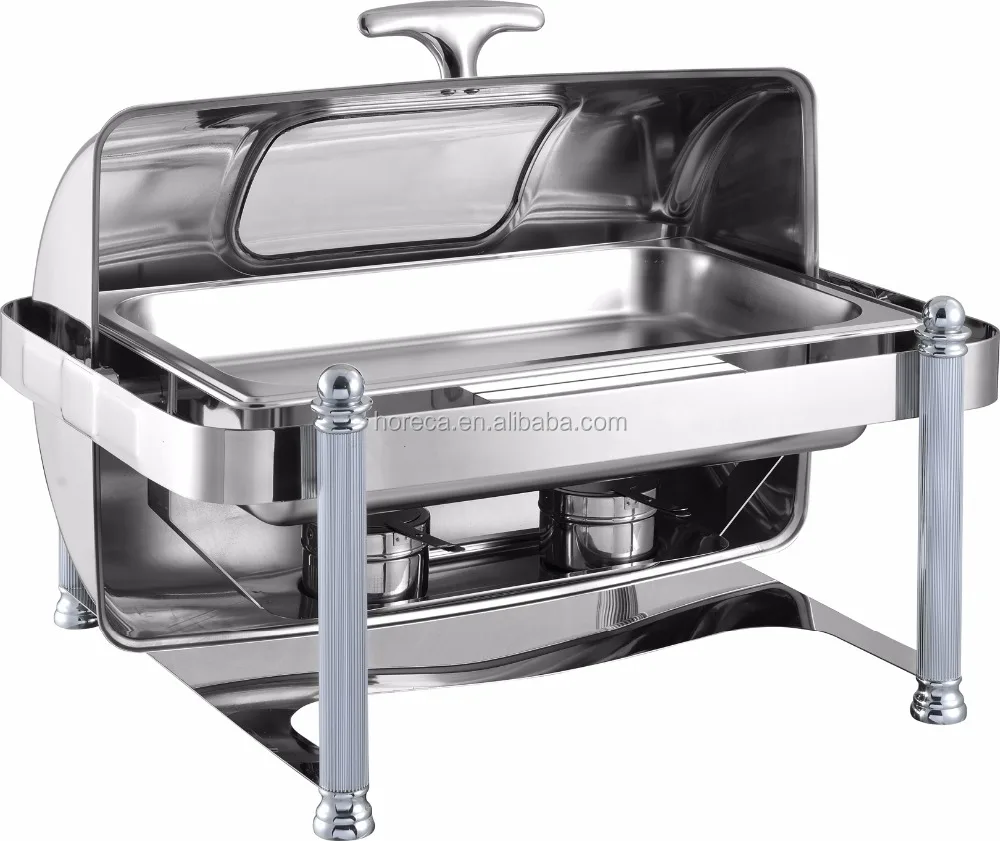 Elegant top quality catering roll top chafing dish for buffet