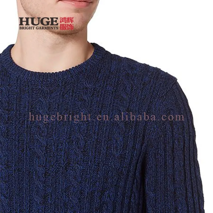 Удобные 100% Тончайший Овечьей Шерсти Моды Свитера Мужские